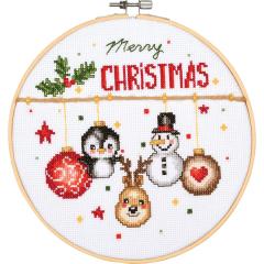 Stickpackung Vervaco - Christmas joy mit Stickring