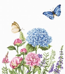Luca-S Stickpackung - Summer Flowers and Butterflies