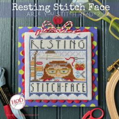 Stickvorlage Hands On Design - Resting Stitch Face