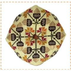 Acorn Biscornu - Praiseworthy Stitches (Stickvorlage)