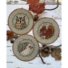 Fall Animals Trio - Puntini Puntini (Stickvorlage)