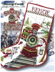 Stickvorlage Stoney Creek Collection - Santas Express Stocking