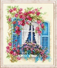Magic Needle - Stickbild Blossoming Window