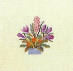 Fremme Stickpackung - Frühlingsblumenstrauß