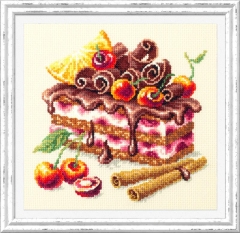 Stickpackung Chudo Igla - Cherry Cake 17x17 cm