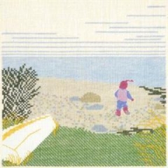 Fremme Stickpackung - Mädchen am Strand