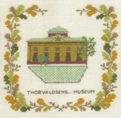 Fremme Stickpackung - Thorvaldsen Museum Kopenhagen 15x15 cm