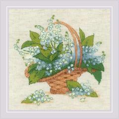 Stickpackung Riolis - Forest Lily of the Valley 25x25 cm