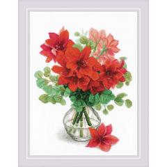 Riolis - Stickbild Amaryllis