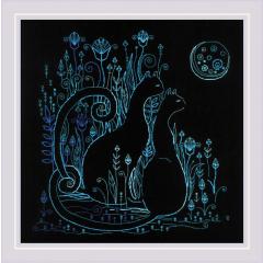 Riolis - Stickbild Cats - Moonlight