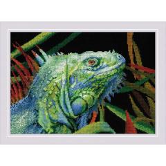 Riolis - Stickbild Iguana