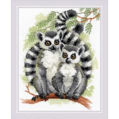 Riolis Stickpackung - Lemurs