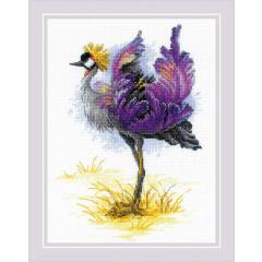 Riolis - Stickbild Crowned Crane