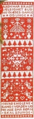 Fremme Stickpackung - Mustertuch Weihnachten 15x51 cm