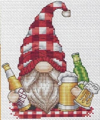 Stickvorlage Les Petites Croix De Lucie - Gnome Beer