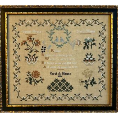 Cross Stitch Antiques - Sarah A. Hewes 1826