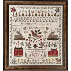 Sarah A. Sanderson 1872 - The Scarlett House (Stickvorlage)