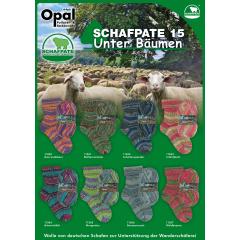 Opal Schafpate 15 Unter Bäumen Sockenwolle 4-fach - Sortiment 8 x 100g