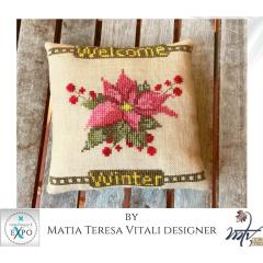 Stickvorlage MTV Designs - Welcome Winter Pillow