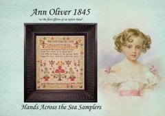 Stickvorlage Hands Across The Sea Samplers - Ann Olivers 1845