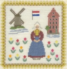 Fremme Stickpackung - Niederlande 18x18 cm