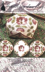 Stickvorlage Heartstring Samplery - Tudor Rose Biscornu