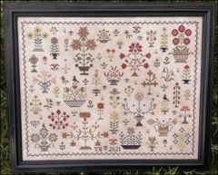 Stickvorlage The Scarlett House - Floral Motif Sampler