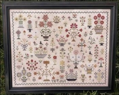 Stickvorlage The Scarlett House - Floral Motif Sampler