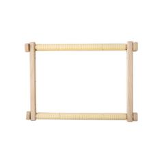 Stickrahmen Holz rechteckig mit Clips 35x48 cm
