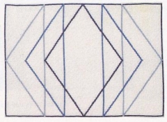 Fremme Stickpackung - Platzset Triangel 30x41 cm