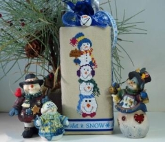 Stickvorlage The Stitchworks - Stacked Snowmen