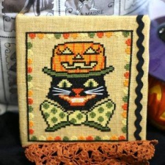 Stickvorlage Bendy Stitchy Designs - Halloween Soiree Cat