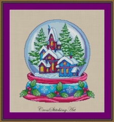 Stickvorlage Cross Stitching Art - Cozy Village