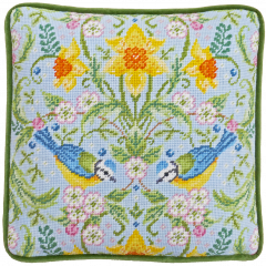 Bothy Threads Karen Tye Bentley - Spring Blue Tits Tapestry