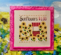 Stickvorlage Pickle Barrel Designs - Sunflower Sunshine
