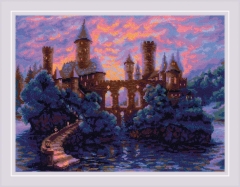 Riolis Stickpackung - Mysterious Castle 40x30 cm