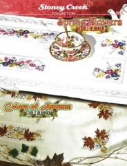 Stickvorlage Stoney Creek Collection - Spring Flowers & Colors Of Autumn Table Runners