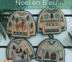 Stickvorlage Lila's Studio - Noel En Bleu (Christmas In Blue)