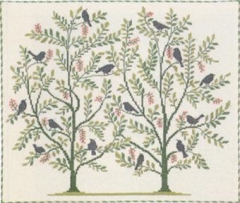 Fremme Stickpackung - Vogelbaum