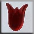 Mill Hill Glass Treasures 12025 - Large Tulip Matte Siam