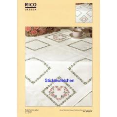 Rico Design - Tischdecke Efeu mit Blumen (Ausverkauf)