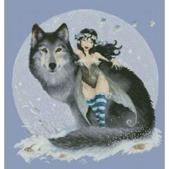 Lena Lawson Needlearts - Fairy And Wolf (Moguerou) - Ausverkauf