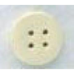 Mill Hill Button Medium Round - White (Ausverkauf)
