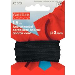 Anorakkordel 3 mm schwarz - Prym (Ausverkauf)