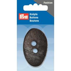 Knopf Kokos oval anthrazit Ø 50 mm - Prym (Ausverkauf)