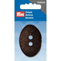 Knopf Kokos oval braun Ø 50 mm - Prym (Ausverkauf)