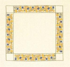 Haandarbejdets Fremme - Tischdecke Kornblumen