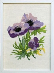 Fremme Stickpackung - Anemonen 30x40 cm