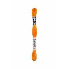DMC Vierfachgarn Stärke 25 - 741 mandarine mittel