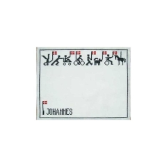 Fremme Stickpackung - Platzset Johannes